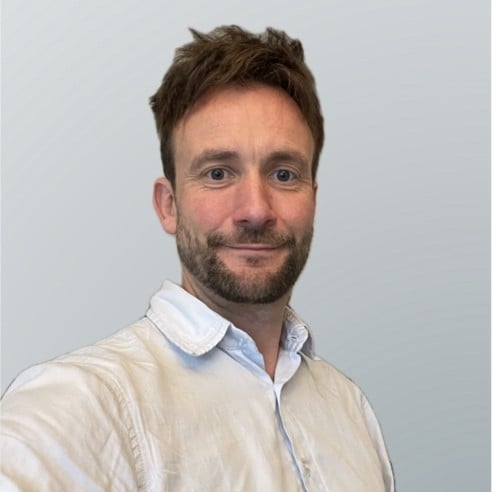 a headshot of Matthew Higgs, Clovos CTO